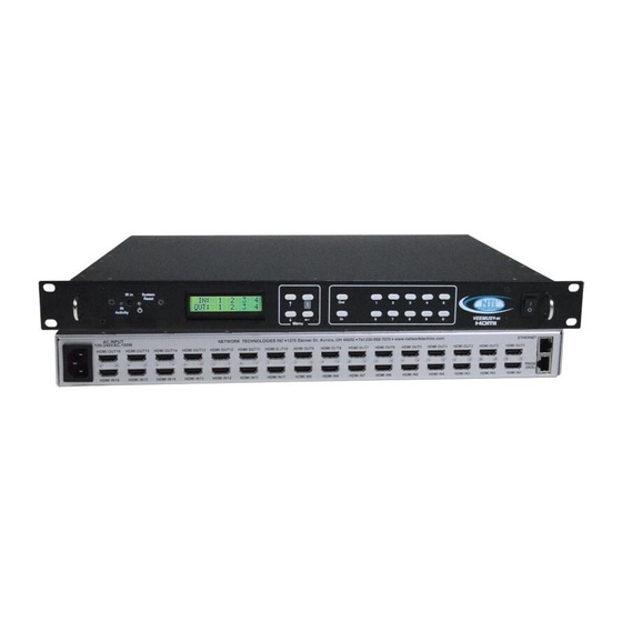 NTI VEEMUX Series Installation And Operation Manual