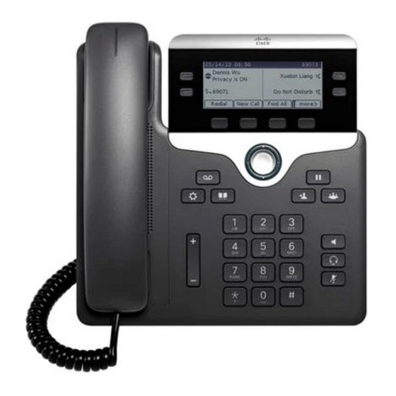 Allied AllCloud Cisco 7800 Series Quick User Manual