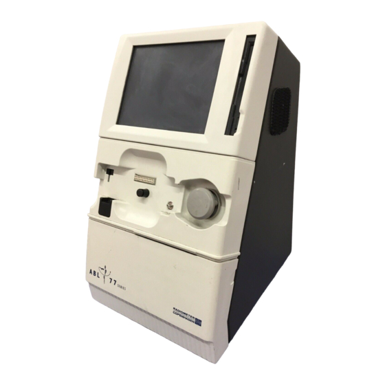 RADIOMETER ABL 77 Series Service Manual