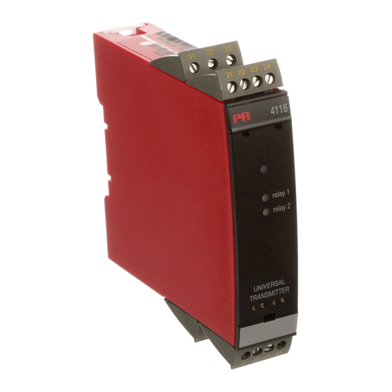 PR electronics 4116 Product Manual