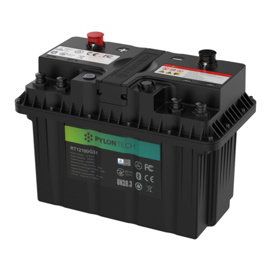Pylon Technologies RT12100G31 Operation Manual