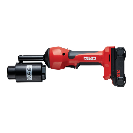 Hilti NPU 100-22 Original Operating Instructions