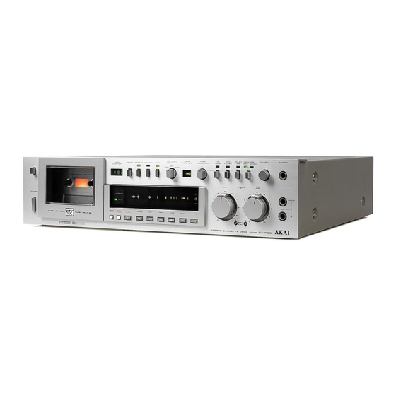 Akai GX-F90 Service Manual