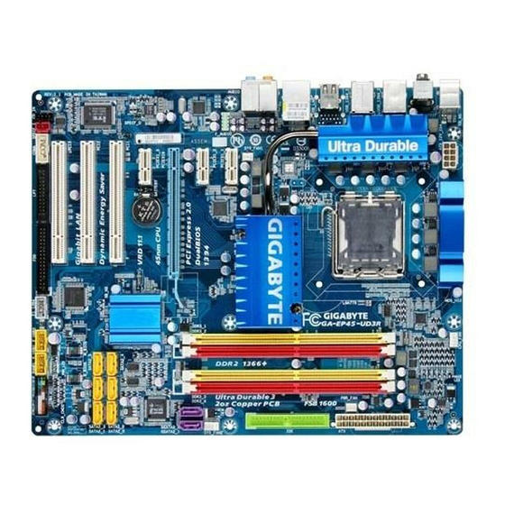Gigabyte GA-EP45-UD3 User Manual