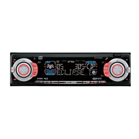 Eclipse CD 5425E Installation Manual