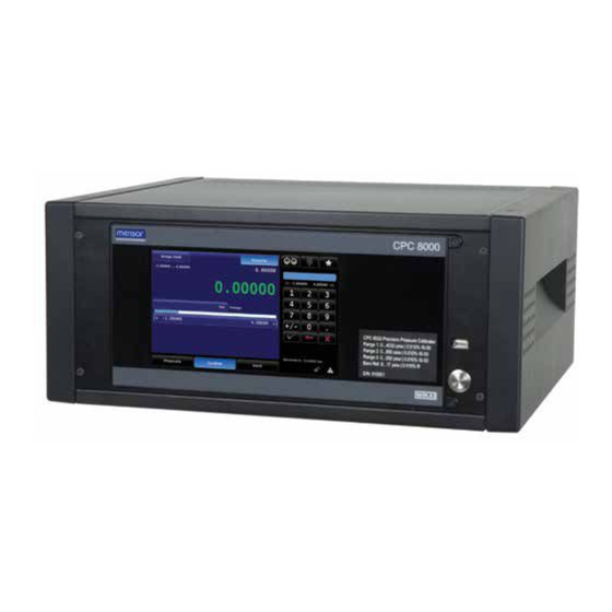 mensor CPC8000 Operating Instructions Manual