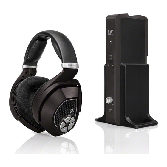 Sennheiser RS 185 Quick Manual