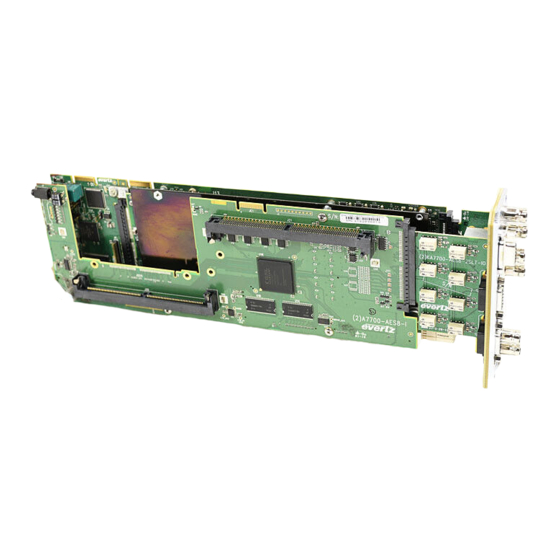 evertz 7847FS-EAES8-3G User Manual