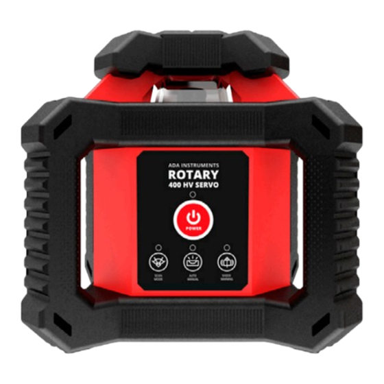 ADA INSTRUMENTS ROTARY 400 HV-G SERVO Operating Manual