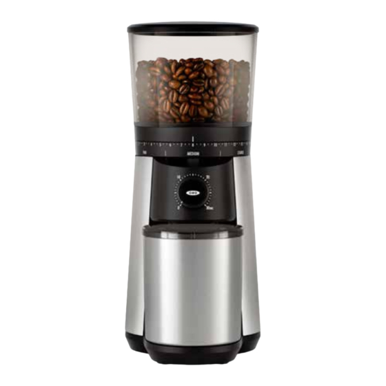OXO BREW Conical Burr Instruction Manual