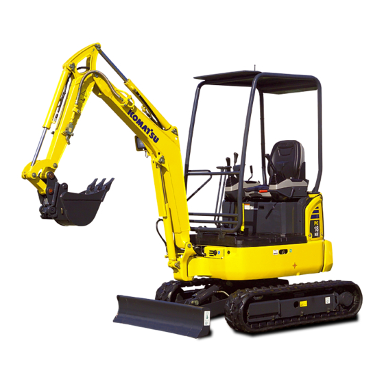 Komatsu PC18MR-3 Shop Manual