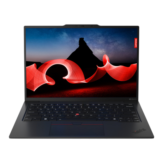 Lenovo ThinkPad X1 Carbon Gen 12 User Manual