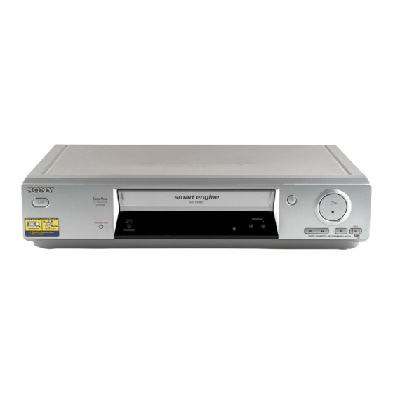 Sony SLV-SX810 Service Manual