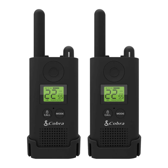 Cobra PX500 Walkie Talkies Manuals