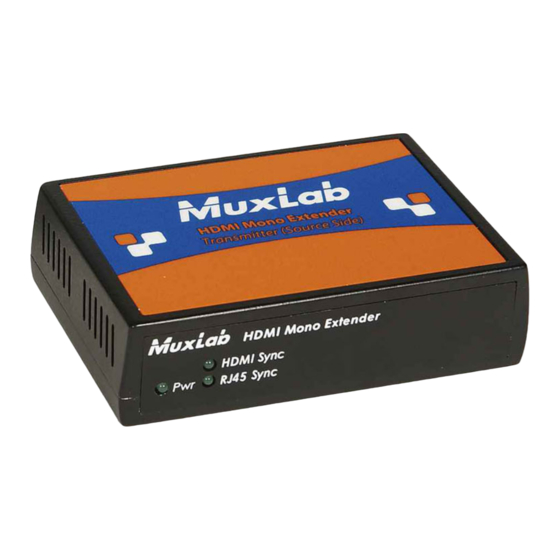 MuxLab 500450 Quick Installation Manual