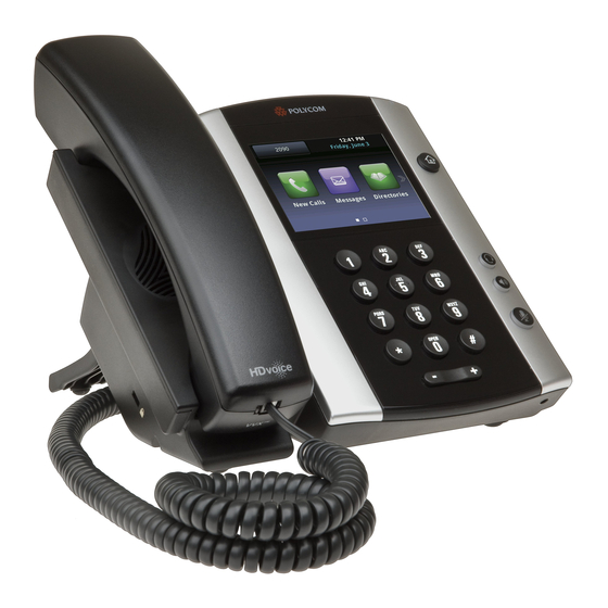 Polycom VVX 501 Series Welcome Manual