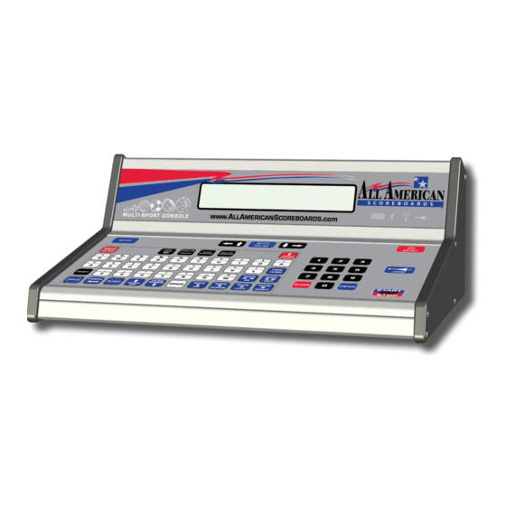 All American Scoreboards 8000 Series Operation Manual