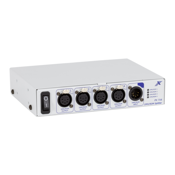 PXM Splitter DMX-RDM Manual