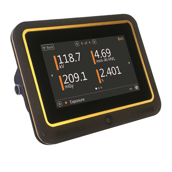 Radcal ACCU-GOLD TOUCH User Manual