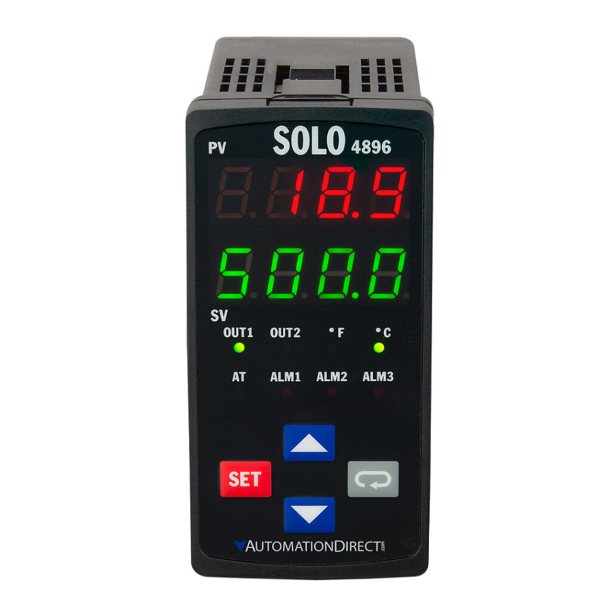 Automationdirect.com SOLO SL4896 Series Quick Start Guid