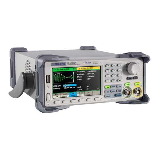 SIGLENT SDG1062X Quick Start Manual