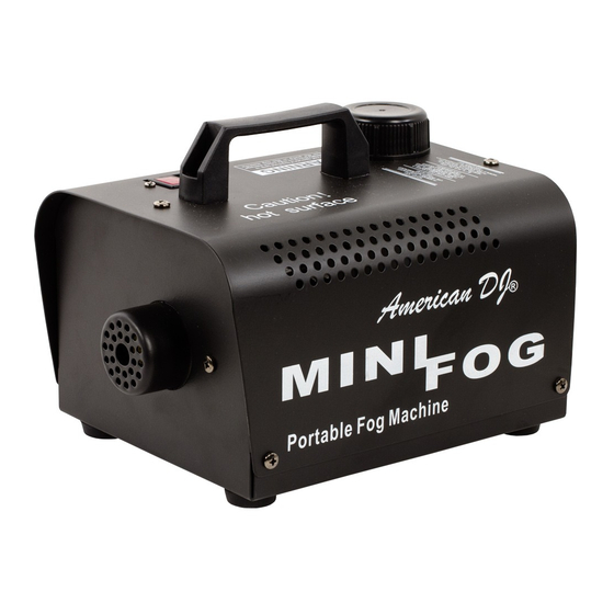 American DJ Mini Fog User Instructions