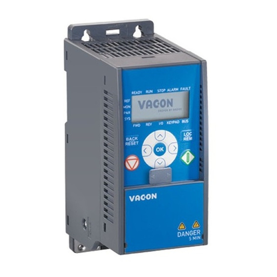 Vacon 20 Quick Manual