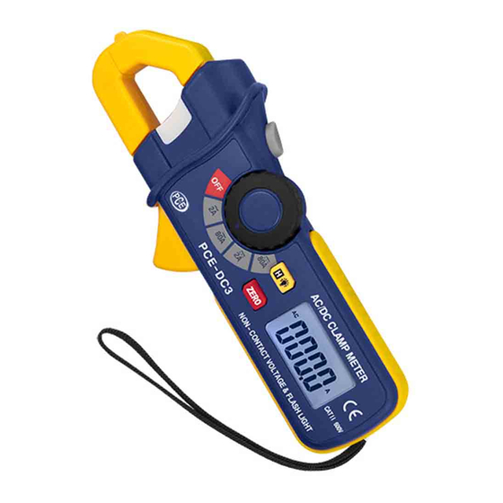 PCE Instruments PCE-DC 3 Manual