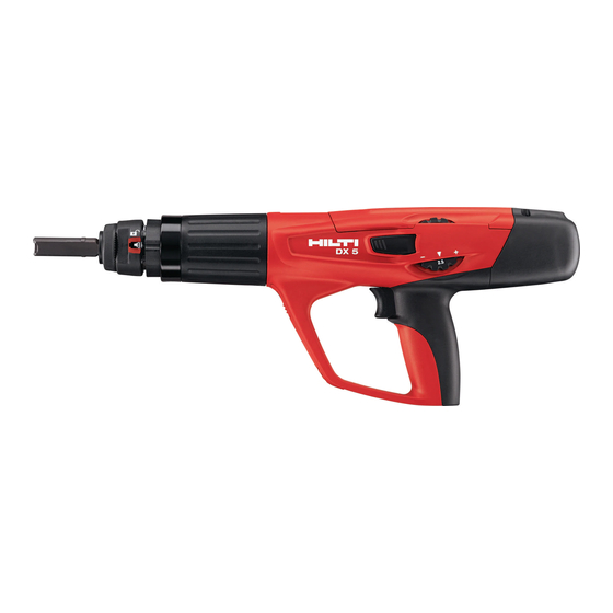 Hilti DX 5 GR Manual