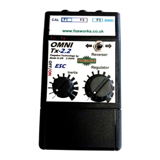 Fosworks OMNI Tx-2.2ESC Quick Start Manual
