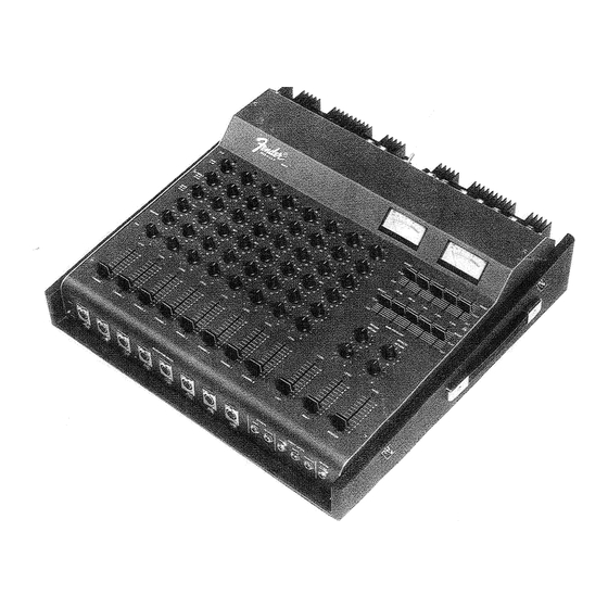 Fender MA8S MIXER Manual
