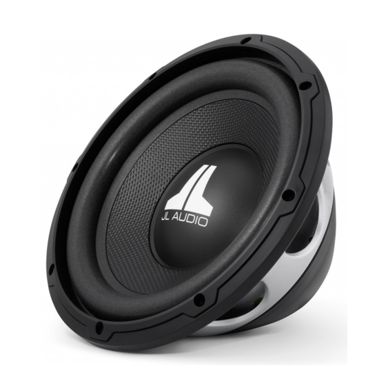 JL Audio 12WXv2-4 Owner's Manual
