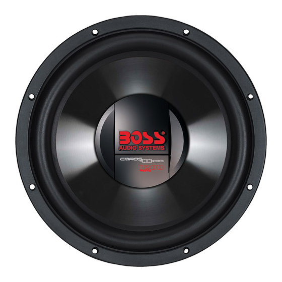 Boss Audio Systems Chaos Exxtreme CX104DVC User Manual