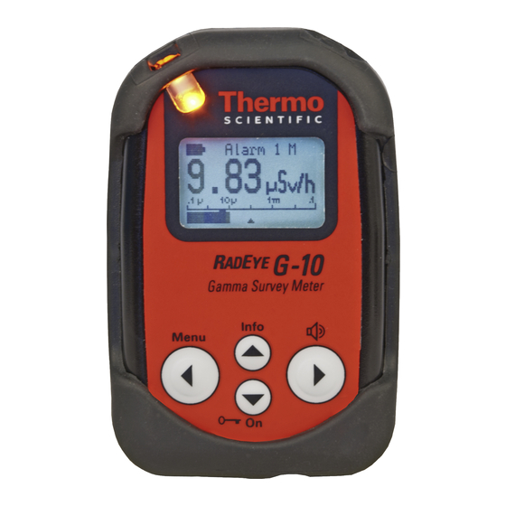Thermo Scientific RadEye G-10 Manuals