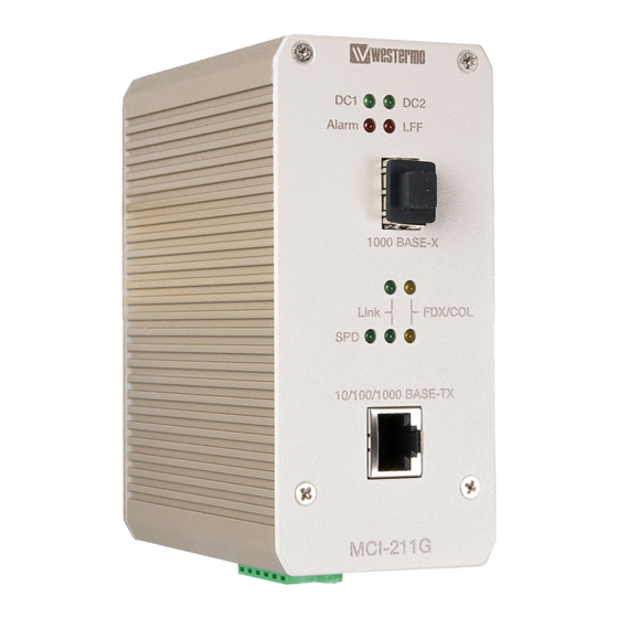 Westermo MCI-211G Quick Installation Manual