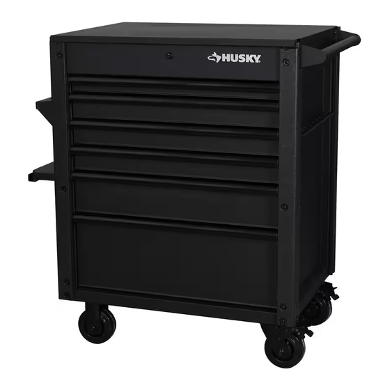 Husky H30MECH6BLK 6-Drawer Tool Cart Manuals