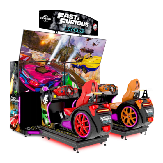 Raw Thrills Fast and Furious Arcade Manuals
