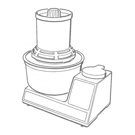 Schnitzer Grinding attachment for Bosch kitchen machine UM 3, MUM 6 & MUZ 7 Series Instructions For Use Manual