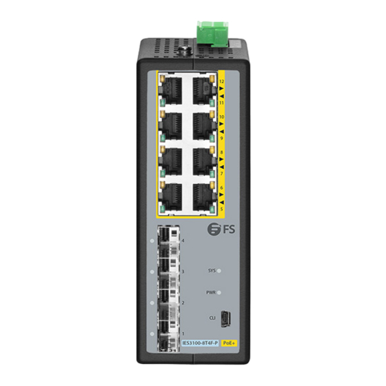 FS IES3100-8T4F-P Quick Start Manual