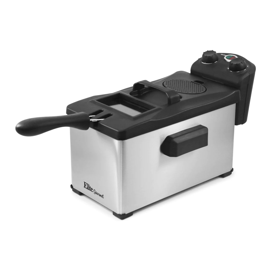Elite Gourmet EDF-3500 - 3.5Qt. Electric Immersion Deep Fryer Manual