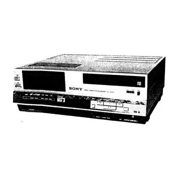 Sony SL-5000 Service Manual