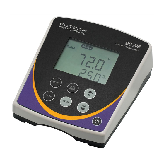 EUTECH INSTRUMENTS DO 700 Instruction Manual