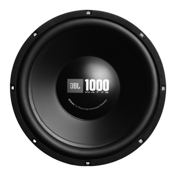 JBL CS1204 Owner's Manual