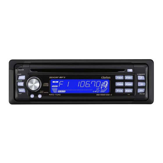 Clarion DB345MP Owner's Manual