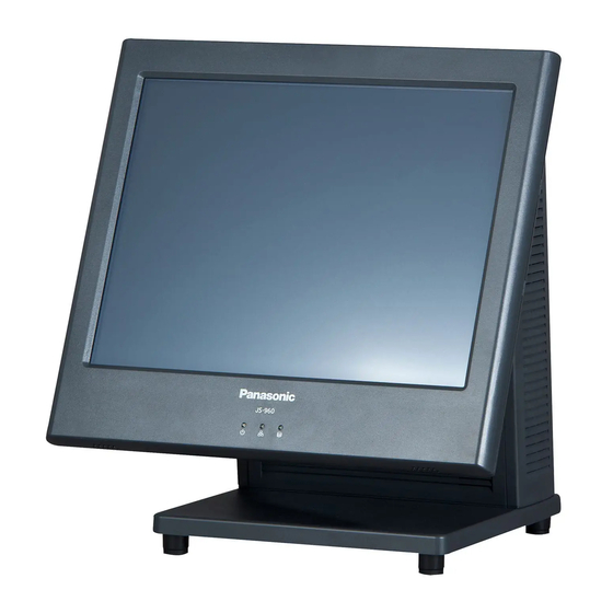 Panasonic JS-960WS Series Touch terminals Manuals