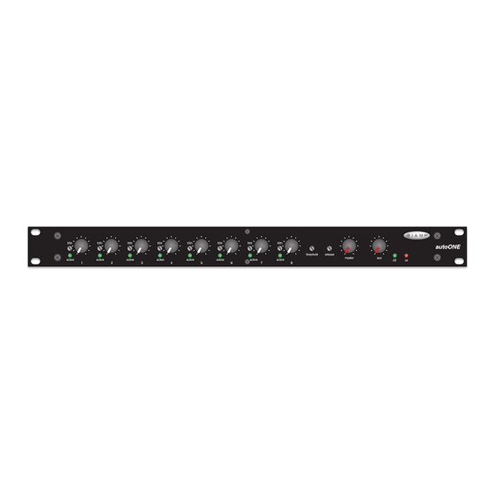Biamp autoONE Specifications