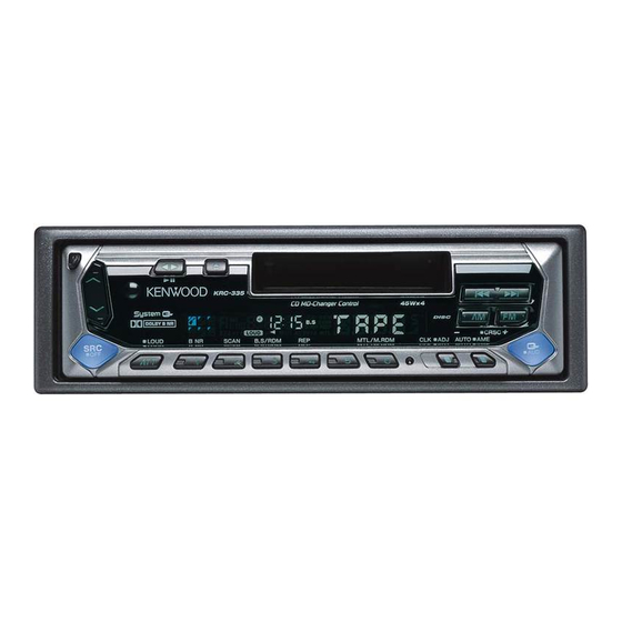 User Manuals: Kenwood KRC-335 Cassette Receiver