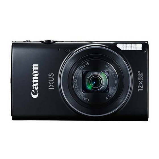 Canon IXUS 275 HS Getting Started