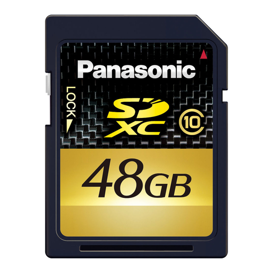 Panasonic RP-SDW48GE1K Manuals