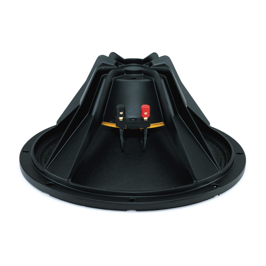 B&C Speakers Woofer 12 HPL 76 Specification